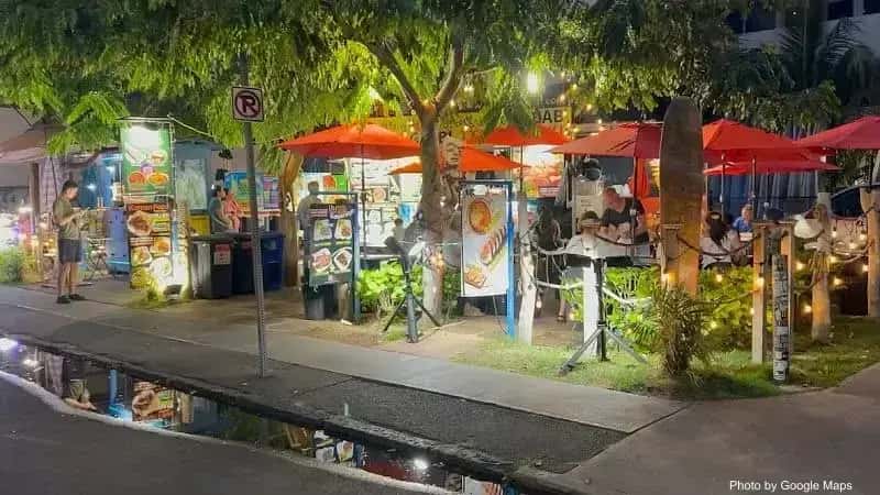 K Street food — nearby restaurant on Oahu