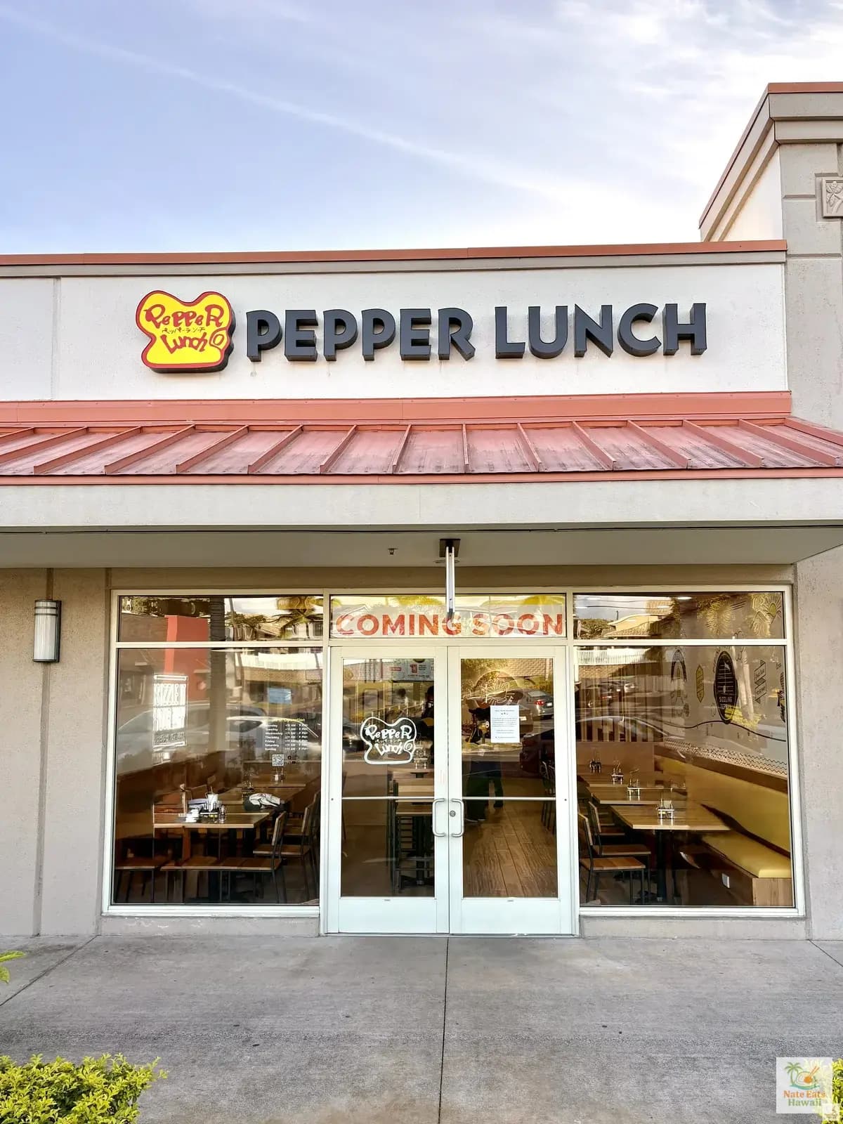 Pepper Lunch Hawaii storefront at Moanalua Shopping Center - Hawaii's first location
