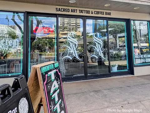 Sacred Art Tattoo and Coffee Bar - Photo 2 of 4 | NateEatsHawaii restaurant gallery and food photos from Oahu, Hawaii