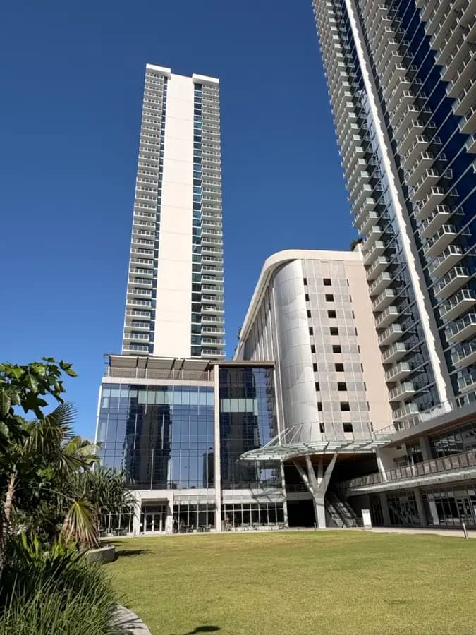 The Park on Keeaumoku towers in Honolulu Hawaii - home to Midtown Eats food hall