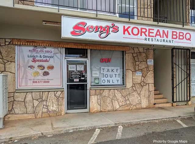 Song's — nearby restaurant on Oahu