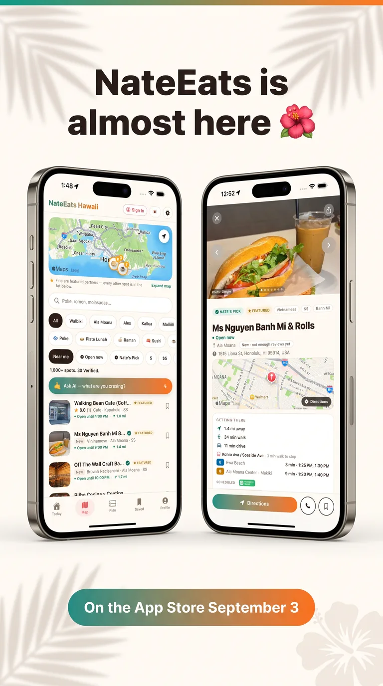 NateEats is almost here — on the App Store September 3 (app screenshots)