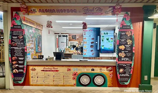 Aloha hotdog and banh mi